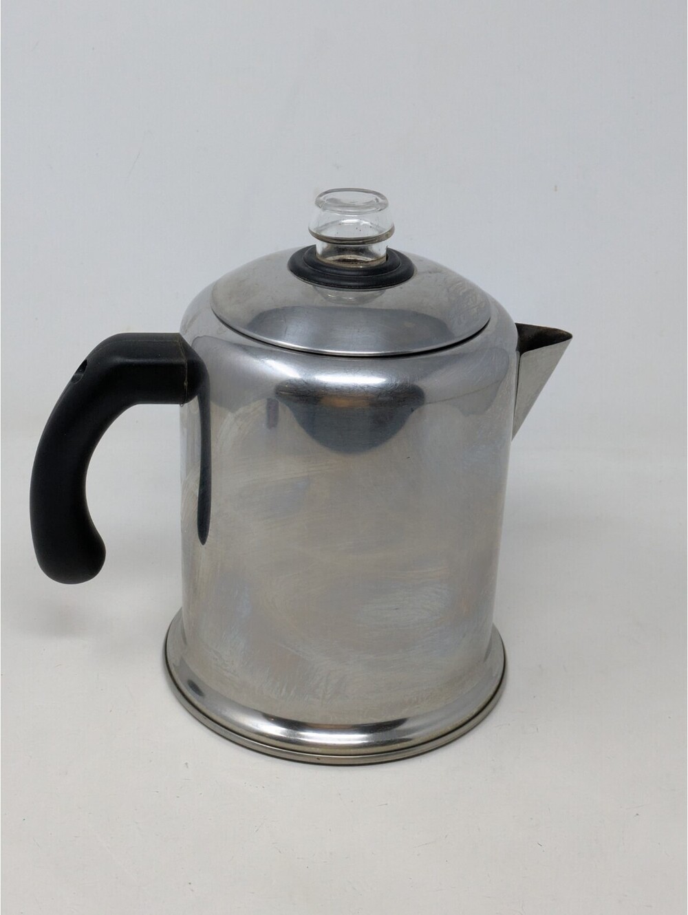 Vintage Farberware Stainless Steel Stove Top Coffee Percolator  Q19C - 12 Cup
